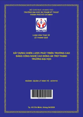 Chiến lược phát triển Trường CĐ Công nghệ cao Đồng An
