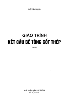 Giáo trình Kết cấu Bê tông Cốt thép Nguyễn Đình Cống