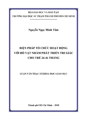 Biện pháp tổ chức hoạt động với đồ vật phát triển tri giác trẻ 24-36 tháng