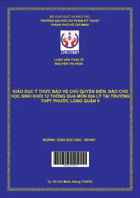 Giáo dục ý thức bảo vệ chủ quyền biển đảo qua Địa lý