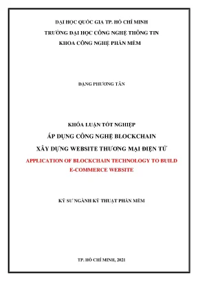 Khóa luận tốt nghiệp xây dựng website thương mại điện tử bằng blockchain