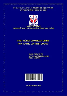 Thiết kế nút giao Phú Lợi - Bình Dương