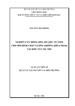 Đồng hóa số liệu vệ tinh cho mô hình CMAQ tại Hà Nội