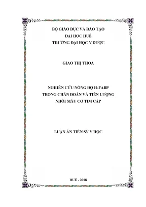 Nghiên cứu H-FABP trong chẩn đoán và tiên lượng nhồi máu cơ tim cấp