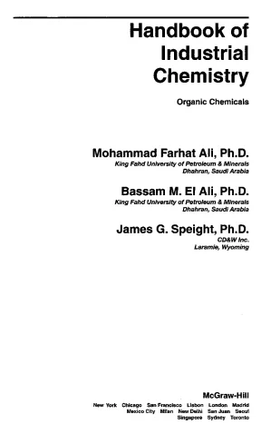 Handbook of Industrial Chemistry: Organic Chemicals 2005