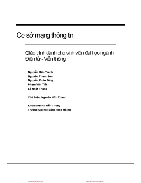 Giáo trình Cơ sở Mạng thông tin cho sinh viên đại học