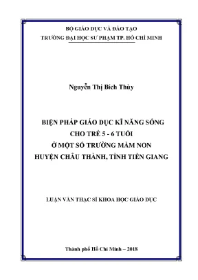 Giáo dục kỹ năng sống cho trẻ 5-6 tuổi ở Tiền Giang