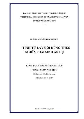 Tính từ láy đôi dùng theo nghĩa phái sinh ẩn dụ