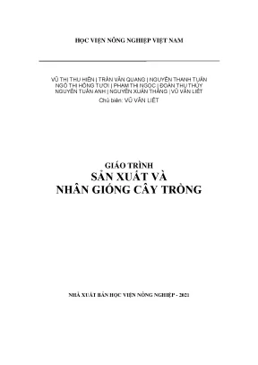 Giáo trình Sản xuất và Nhân giống Cây trồng