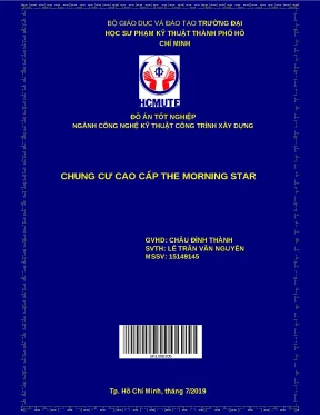 Đồ án tốt nghiệp: Thiết kế chung cư cao cấp The Morning Star