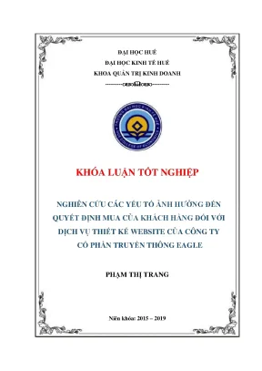 Yếu tố ảnh hưởng quyết định mua dịch vụ thiết kế website