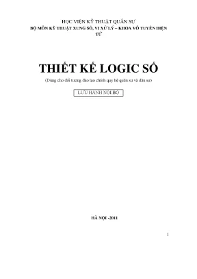 Giáo trình Thiết kế Logic Số - Học viện KTQS