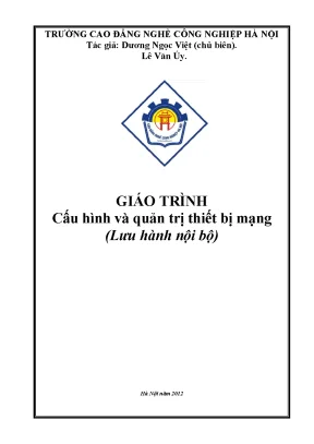 Giáo trình cấu hình và quản trị thiết bị mạng Cisco Router