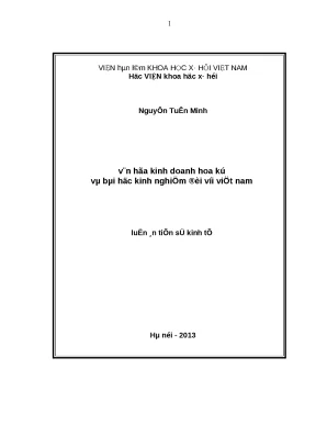 Văn hóa kinh doanh Hoa Kỳ và bài học cho Việt Nam