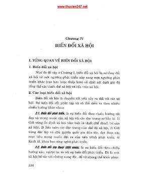 Giáo trình quản lý xã hội - Biến đổi xã hội phần 2