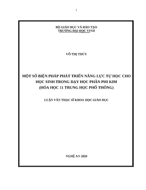 Phát triển năng lực tự học phần phi kim môn Hóa học 11 THPT