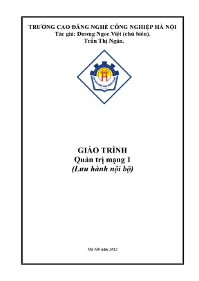 Giáo trình Quản trị mạng 1 - Windows Server, DNS & AD