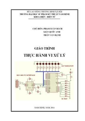 Giáo trình thực hành Vi xử lý - Bài tập lập trình 8086 & 8051