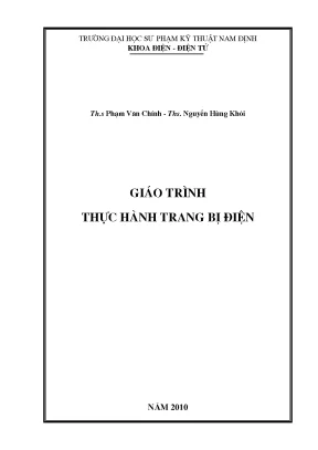 Giáo trình thực hành trang bị điện: Lắp đặt & sửa chữa