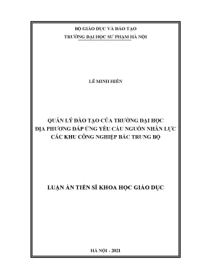 Quản lý đào tạo đại học địa phương cho nhân lực khu công nghiệp