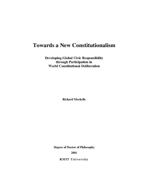 Towards a New Constitutionalism & Global Civic Responsibility