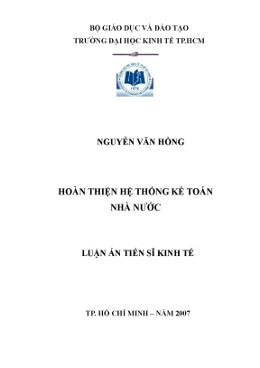 Nghiên cứu hoàn thiện hệ thống kế toán nhà nước ở Việt Nam