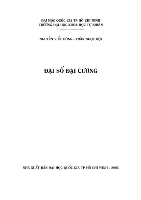 Giáo trình Đại số đại cương - ĐHQG TPHCM 2005