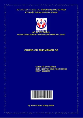 Đồ án tốt nghiệp Chung cư The Manor G2 - KSXD