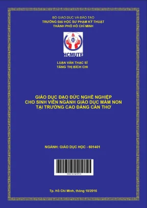 Giáo dục đạo đức nghề nghiệp cho sinh viên mầm non