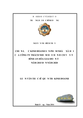Chiến lược kinh doanh nhà ở xã hội - Công ty BAH 2015-2020