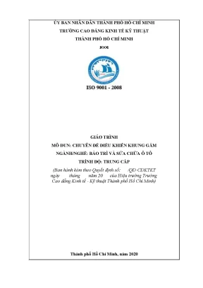 Giáo trình điều khiển khung gầm ô tô - Trung cấp