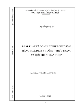 Pháp luật doanh nghiệp cung ứng HH, DVC công: Thực trạng & giải pháp