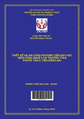 Thiết kế phương tiện dạy học môn Công nghệ 6