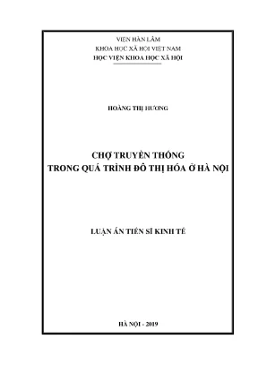 Chợ truyền thống trong quá trình đô thị hóa Hà Nội