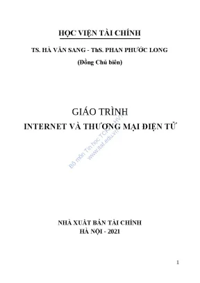 Giáo trình Internet và Thương mại điện tử - Cơ sở và ứng dụng