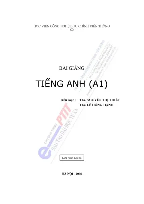 Giáo trình Tiếng Anh 1 cho sinh viên Bưu chính Viễn thông