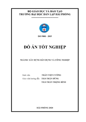 Thiết kế nhà hiệu bộ trường THCS huyện An Lão, Hải Phòng