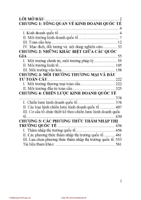 Giáo trình Kinh doanh Quốc tế - Đại học Ngoại thương