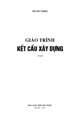 Giáo trình Kết cấu Xây dựng - Bộ Xây dựng 2011