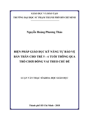 Giáo dục kỹ năng tự bảo vệ cho trẻ 5-6 tuổi qua trò chơi đóng vai