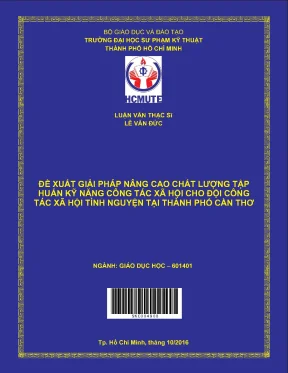 Nâng cao chất lượng tập huấn kỹ năng công tác xã hội tình nguyện