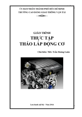 Giáo trình Thực tập Tháo lắp Động cơ Ô tô