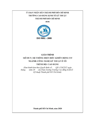 Giáo trình Hệ thống điện điều khiển động cơ Ô tô