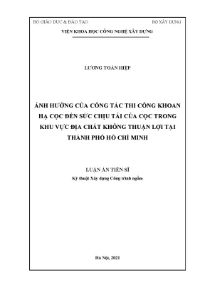 Ảnh hưởng thi công khoan hạ cọc đến sức chịu tải tại TP.HCM