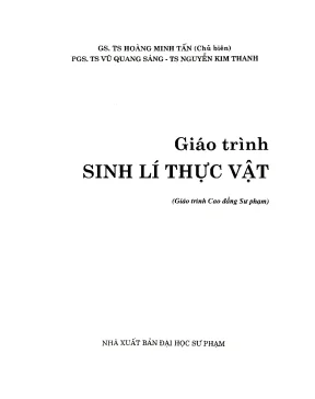 Giáo trình Sinh lý Thực vật - GS.TS Hoàng Minh Tấn