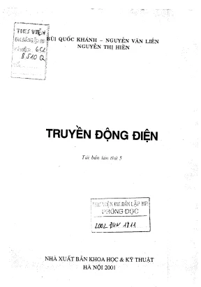 Giáo trình Truyền động điện tái bản lần 5 phần 1