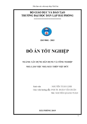 Đồ án tốt nghiệp kiến trúc nhà làm việc nhà máy thép