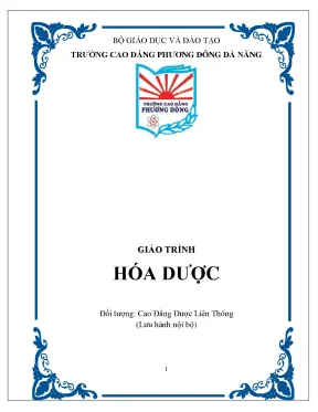 Giáo trình Hóa dược Cao đẳng Phương Đông Đà Nẵng