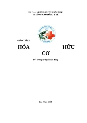 Giáo trình Hóa hữu cơ dành cho Dược sĩ Cao đẳng