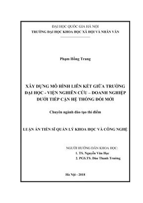 Mô hình liên kết đại học-viện-doanh nghiệp và hệ thống đổi mới